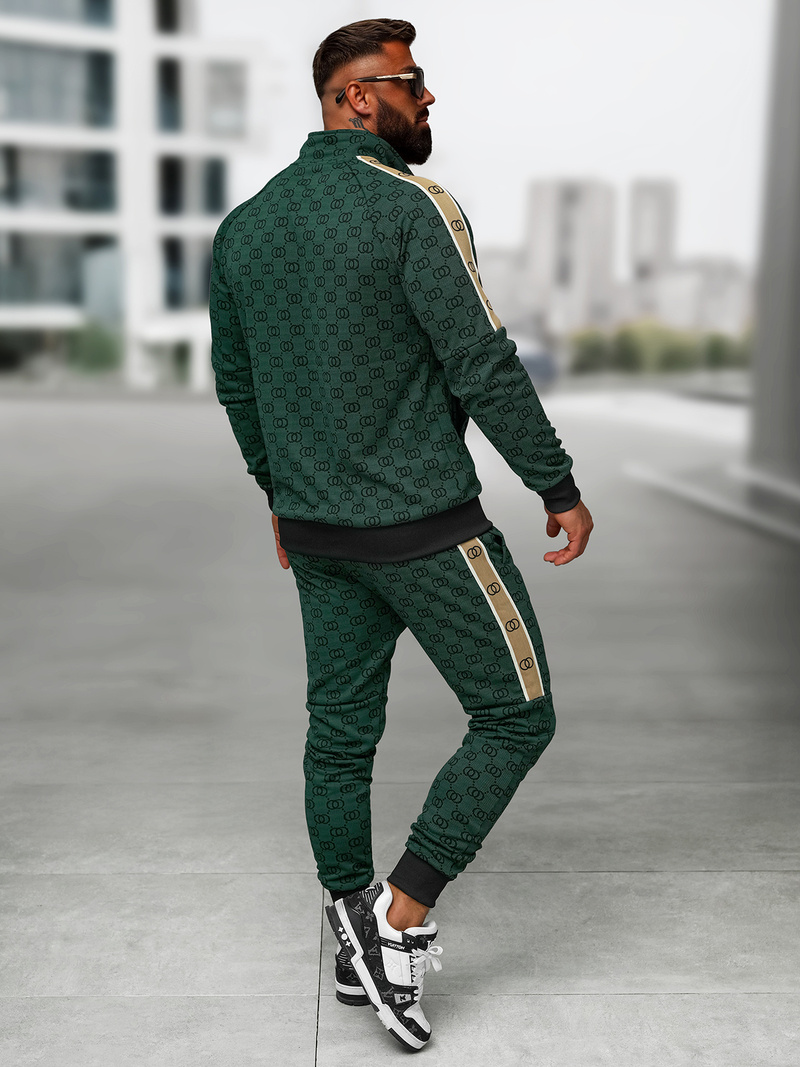 Compleu sport bărbaţi verde OZONEE O/FF5110AB