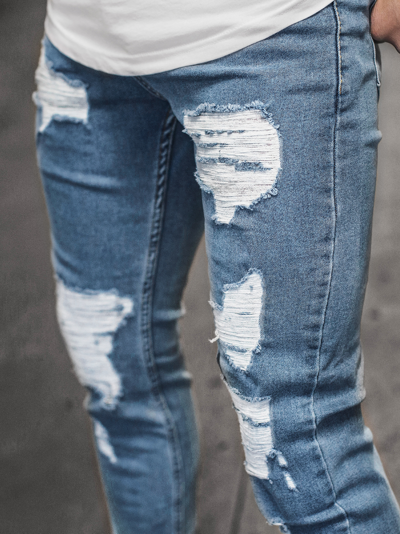 Blugi pentru bărbaţi albaștri OZONEE DP/543