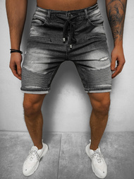 Pantaloni scurti bărbați negri OZONEE NB/MP0033N/1