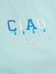 Tricou femei albastră deschis OZONEE JS/RJ77542