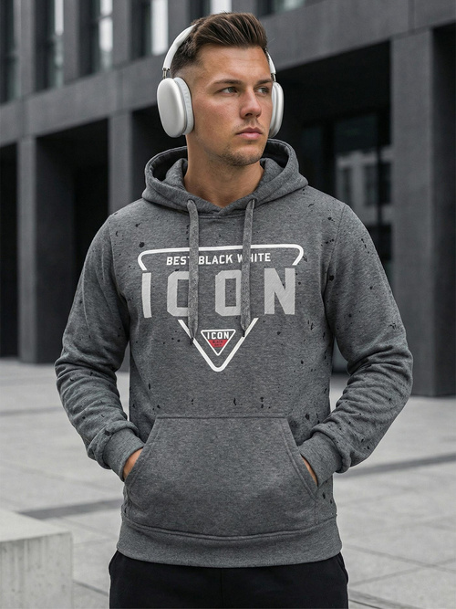 Hanorac bărbați antracit OZONEE JS/8B1737/5