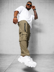 Pantaloni Bărbaţi Bej Inchis OZONEE O/PS5527