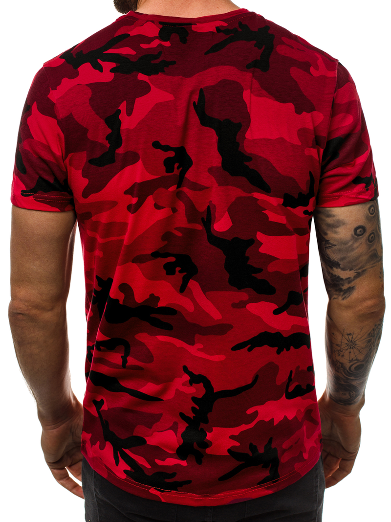 Tricou bărbați roșu OZONEE JS/S807