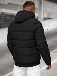 Geacă de iarnă parka bărbați neagră OZONEE JS/31M5026/392