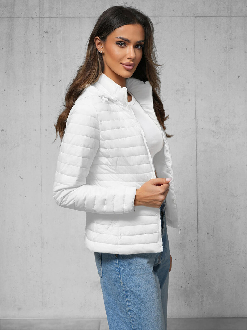 Geacă de femei albă OZONEE O/H117Z