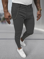Pantaloni chino bărbaţi antracit OZONEE DJ/3300