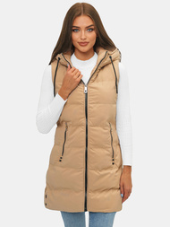 Vestă femei bej OZONEE N/7046