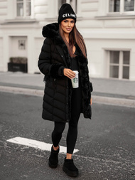 Geacă de femei neagra OZONEE JS/5M3156/392Z