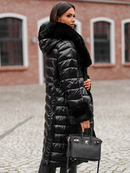 Palton de femei negru OZONEE JS/5M3160/392Z