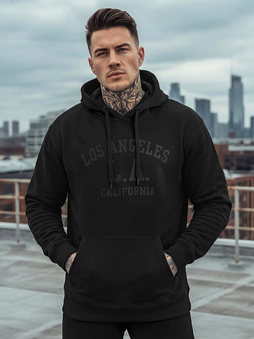 Hanorac bărbați negru OZONEE JS/8B1972/3