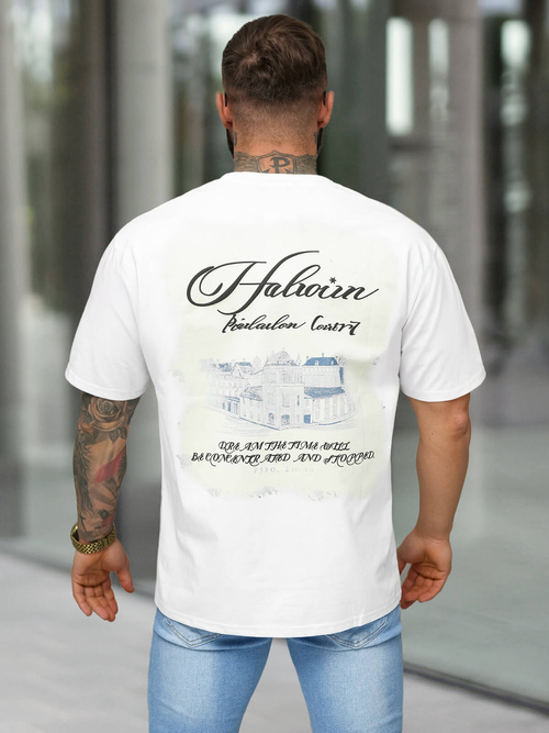 Tricou bărbați alb OZONEE O/YN2/632