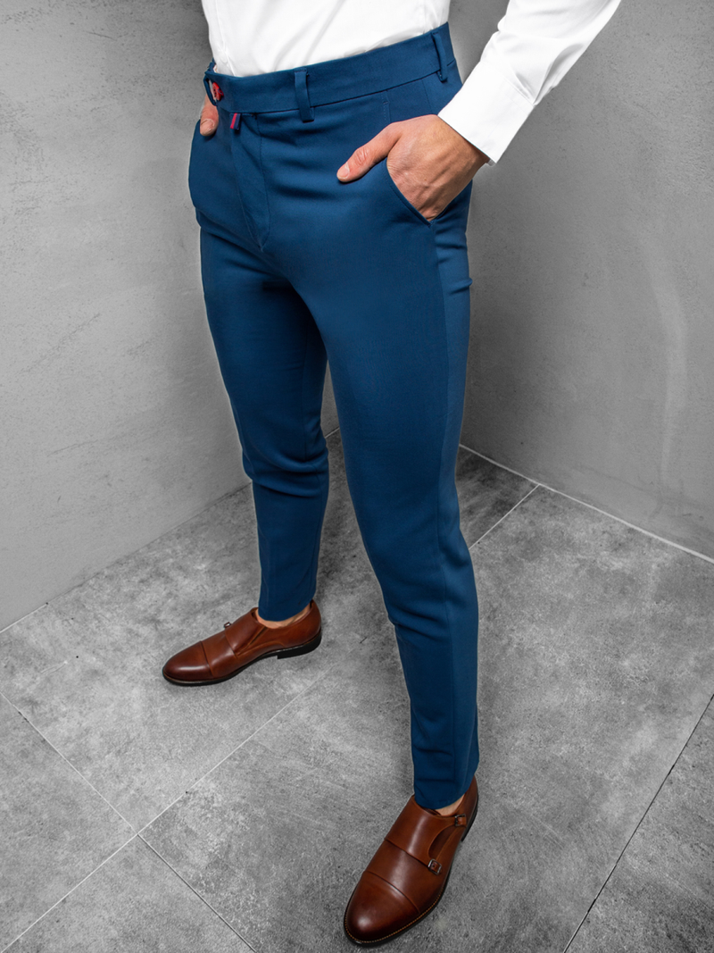 Pantaloni bărbaţi indigo OZONEE DJ/5511