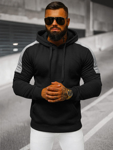 Hanorac bărbați negru OZONEE JS/8B1311/3