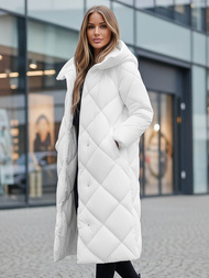 Geacă de femei alb OZONEE JS/5M3173/281Z