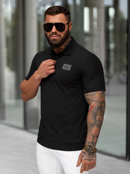 Tricou polo bărbați negru OZONEE NB/MT3124