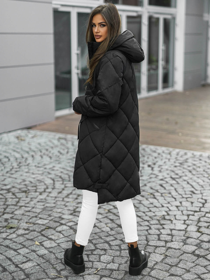 Geacă de femei neagra OZONEE JS/5M3168/392Z