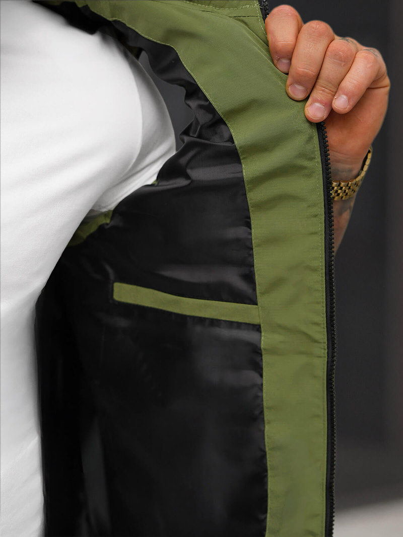 Vestă bărbați verde OZONEE JS/31M5062/136