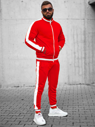 Compleu sport bărbaţi roșu OZONEE JS/8C99/18Z