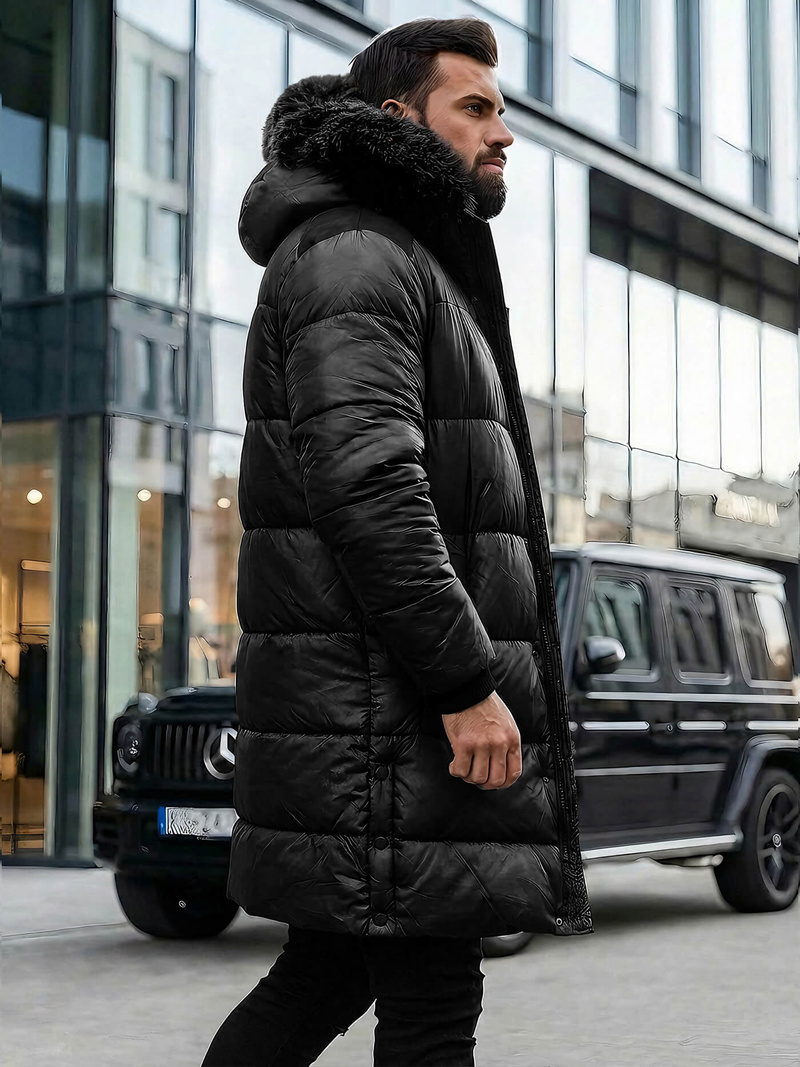 Geacă de iarnă bărbați neagră OZONEE O/M800Z