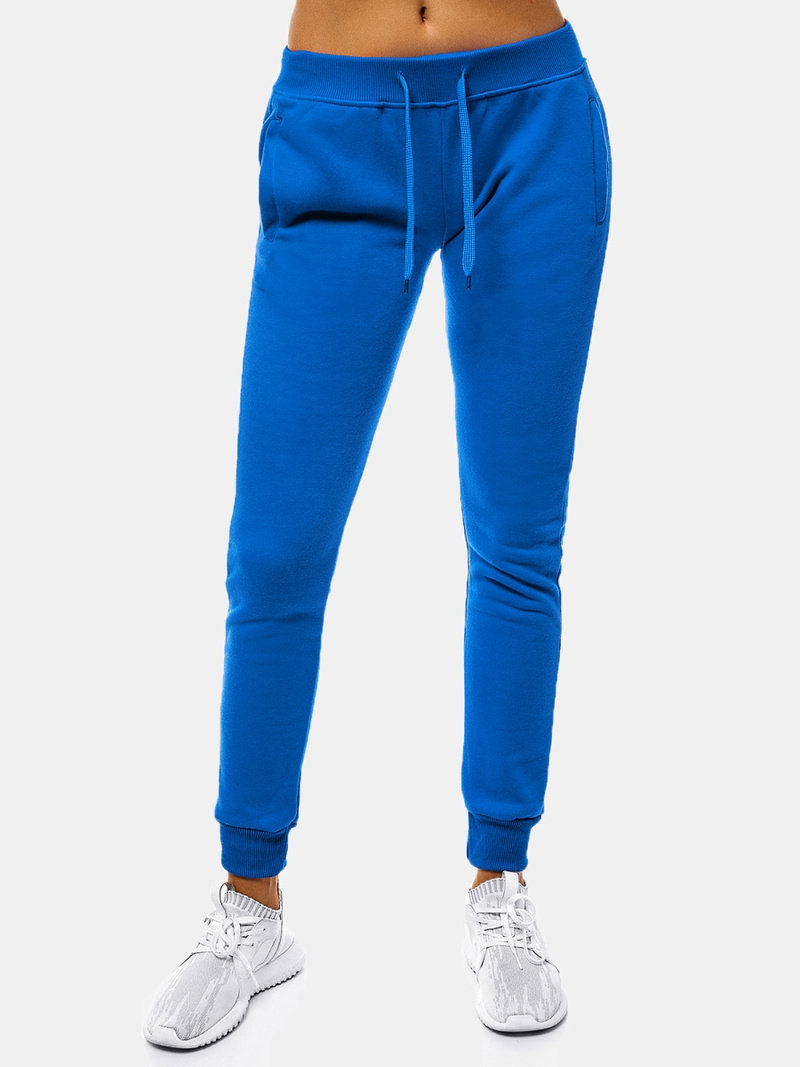 Pantaloni de training femei albaștri OZONEE JS/CK01