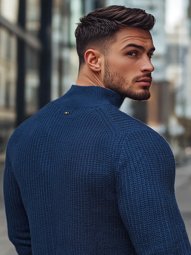 Pulover bărbați albastru marin OZONEE NB/MM6020/6Z