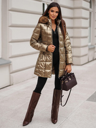 Geacă de femei aur OZONEE JS/16M9120/403Z