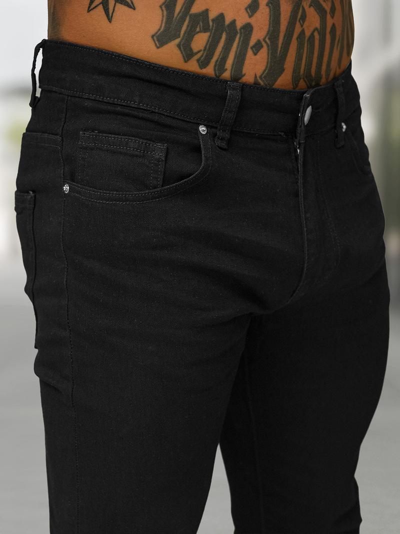 Blugi bărbaţi negri OZONEE BL/JK885