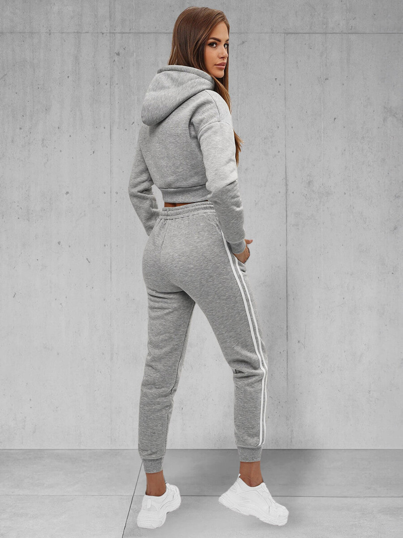 Trening dama doua piese gri OZONEE JS/8C67/2Z