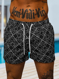 Pantaloni scurti de baie bărbați negri OZONEE O/MTK3220