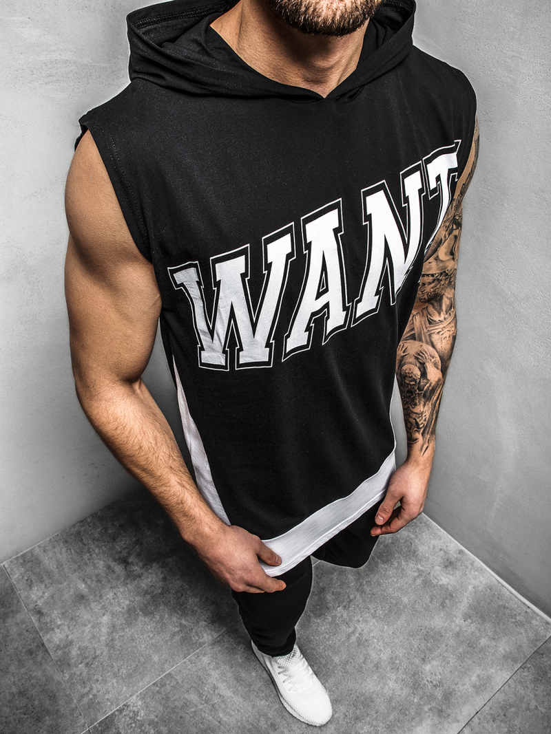 Tricou cu glugă bărbați verde OZONEE B/60042Z