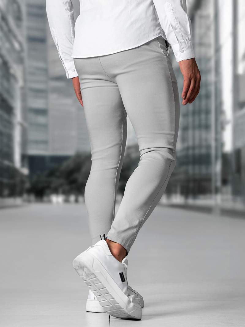 Pantaloni Chino Bărbaţi Gri OZONEE O/P4049Z