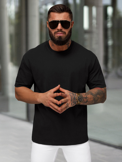 Tricou bărbați negru OZONEE JS/67T1298/3
