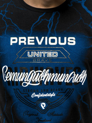 Tricou bărbați negri OZONEE JS/SS10962