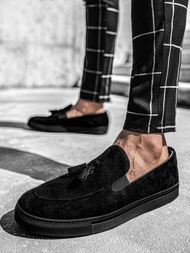 Pantofi slip-on pentru bărbați negri TAM/475
