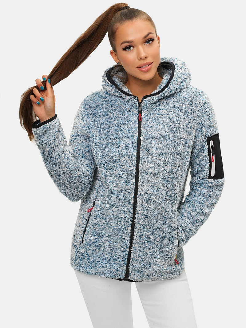 Jachetă femei albastru marin OZONEE JS/KSW7002