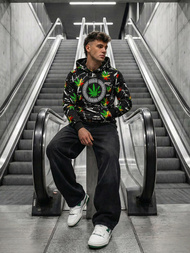 Hanorac bărbați negru OZONEE O/B269Z