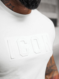 Tricou bărbați alb OZONEE NB/MT3111