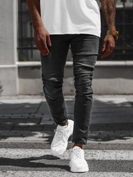 Blugi bărbaţi negri OZONEE NB/MP0025N