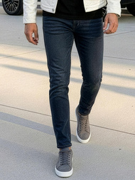 Blugi bărbaţi albaștri închis OZONEE O/JK2895AZ