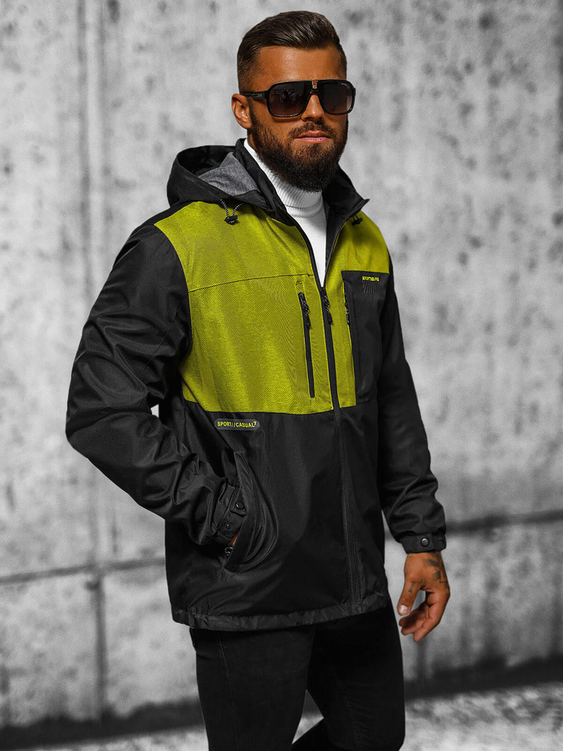 Jachetă bărbați neagră OZONEE JS/22M311/392