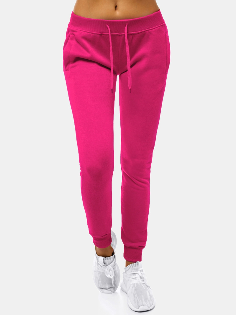 Pantaloni de training femei roz OZONEE JS/CK01