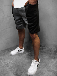 Pantaloni scurți sport bărbați antracit-negri OZONEE JS/81016Z