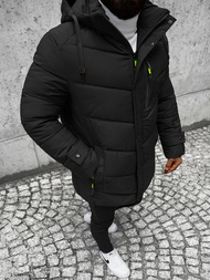 Geacă de iarnă parka bărbați neagră OZONEE JS/22M55/392