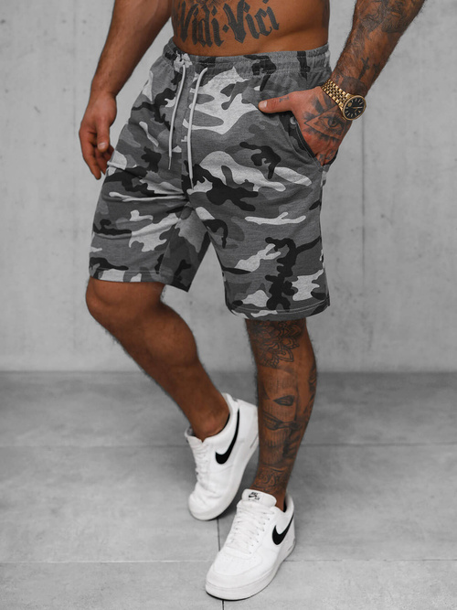 Pantaloni scurți sport bărbați gri OZONEE JS/8K283/2