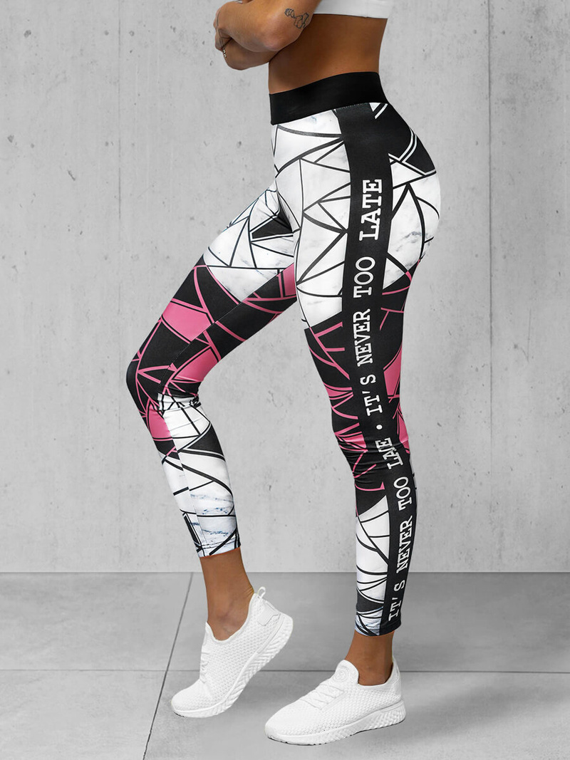 Colanţi femei negri-roz deschis OZONEE O/20432Z