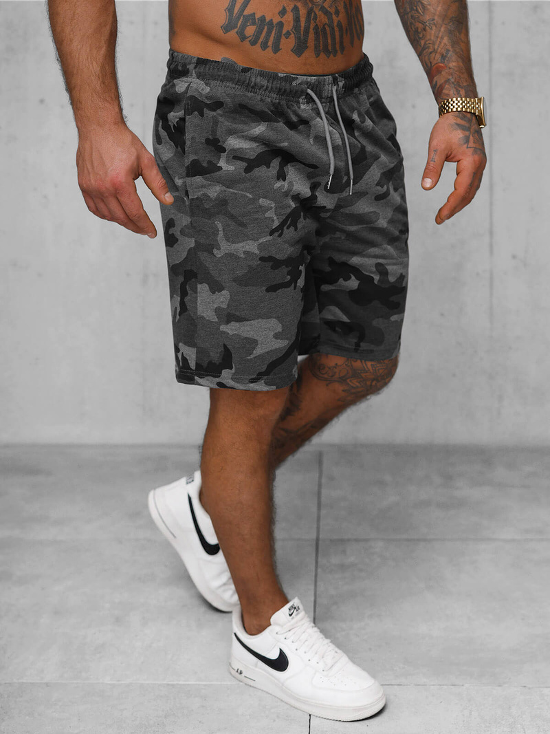 Pantaloni scurți sport bărbați antracit OZONEE JS/8K283/5