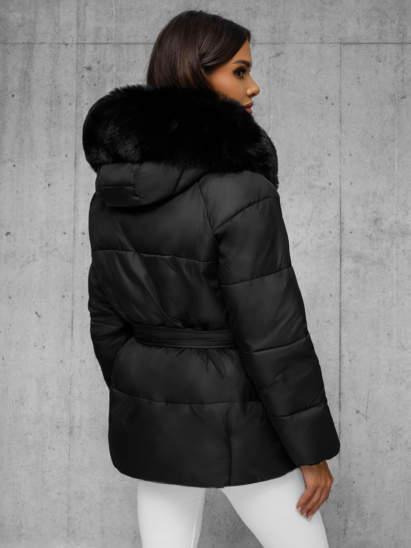 Geacă de femei neagra OZONEE JS/16M9206/392Z