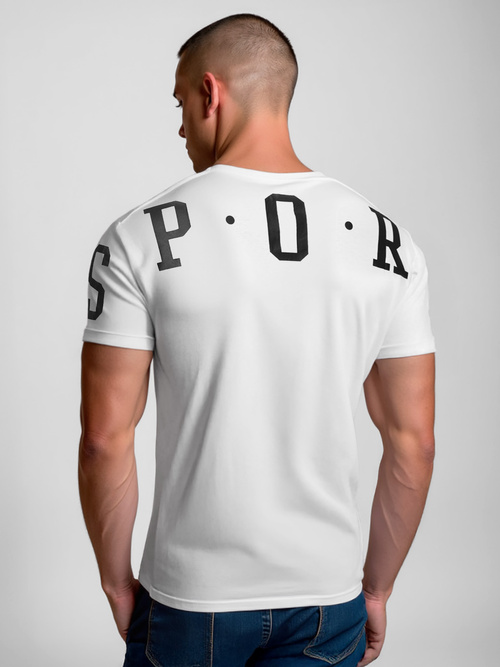 Tricou bărbați alb OZONEE O/8T1260/1Z