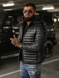 Geacă bărbați neagră OZONEE JS/16M9336/392BZ