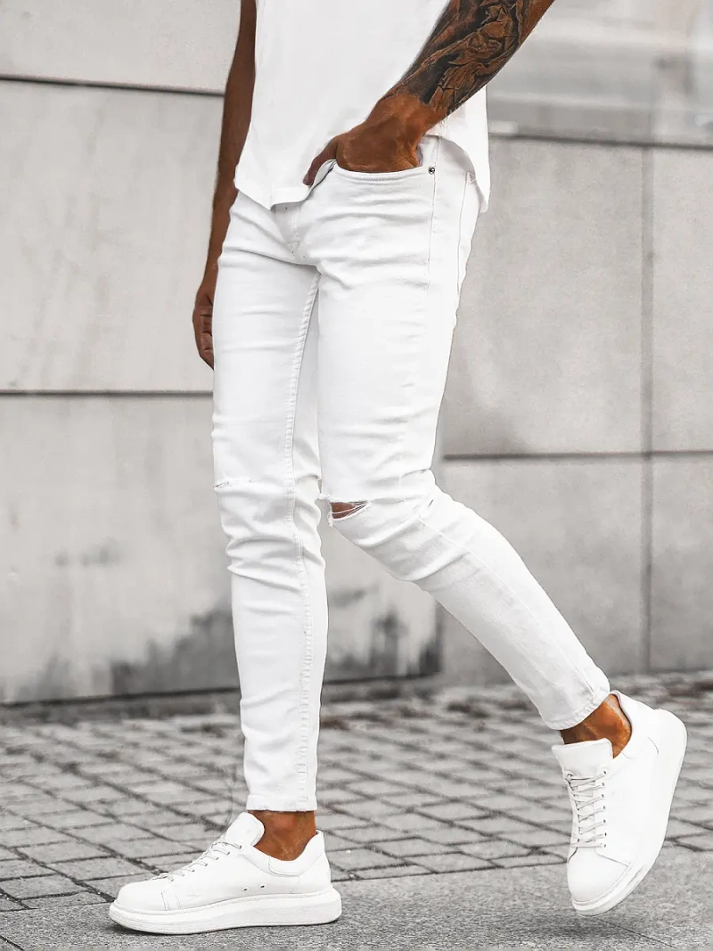 Blugi Bărbaţi Albi OZONEE E/5391/01Z